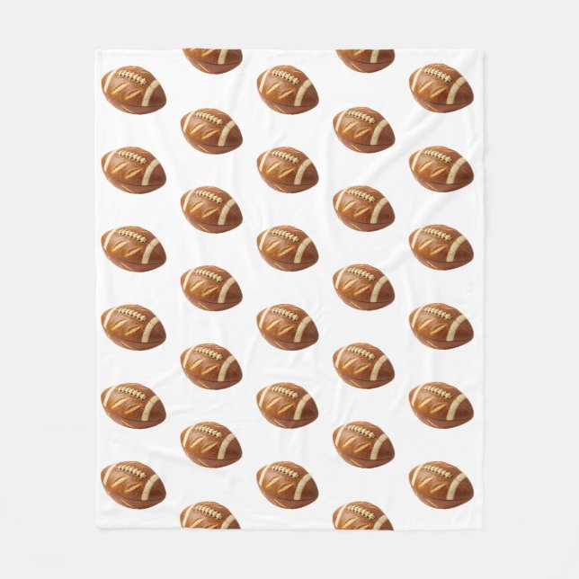 Cobertor De Velo Game Day Pretzel Football Loaf Food Art (Frente)