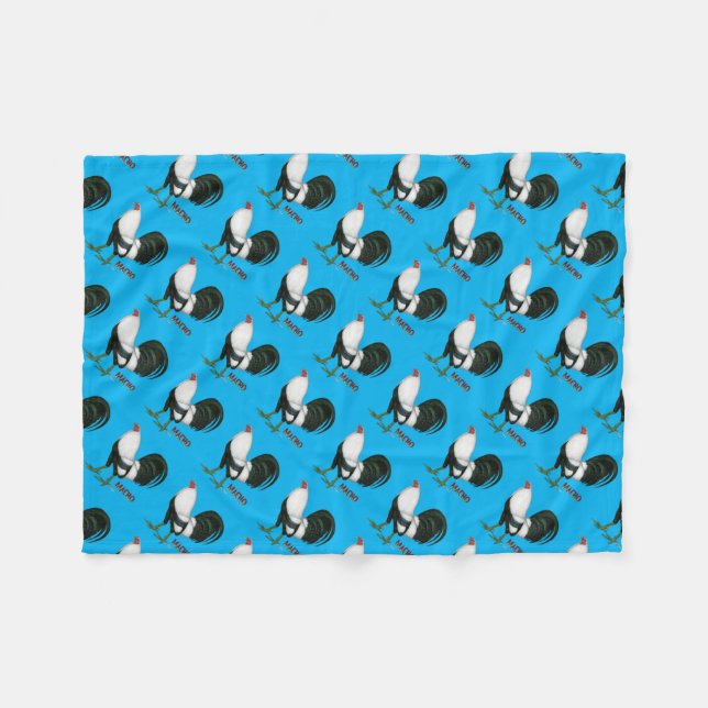 Cobertor De Velo Gamecock Macho Duckwing (Frente (Horizontal))