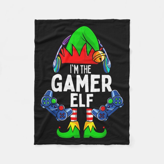 Cobertor De Velo Gamer Elf Matching Family Christmas  (Frente)