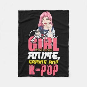 Cobertor De Velo Gamer Girl É Apenas Uma Menina Que Ama Os Jogos De