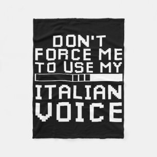 Cobertor De Velo Gamer Italiano Sarcástico Sarcasmo Italiano Jogos