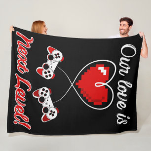 Cobertor De Velo Gamer Namorados Fleece Blanket