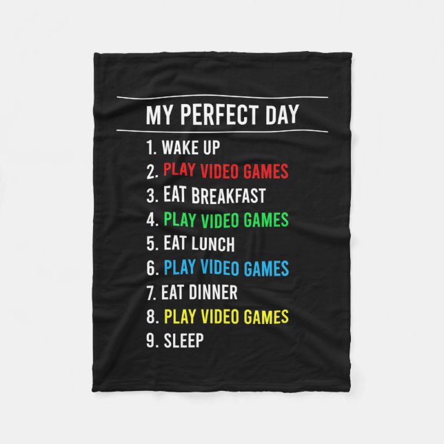 Cobertor De Velo Gamer Perfect Day (Frente)