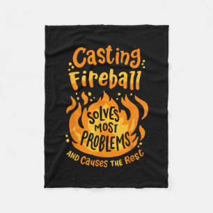Cobertor De Velo Gamer Rpg Engraçado Nerdy Casting Firell Resolve a