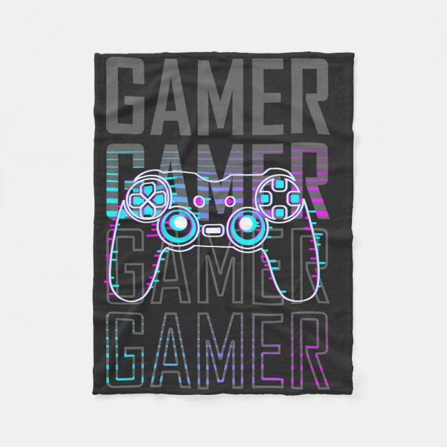 Cobertor De Velo Gamer With Controller (Frente)
