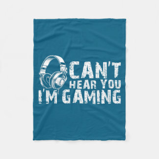 Cobertor De Velo Gaming Zone Focus Gamer Tee Funny Quote 