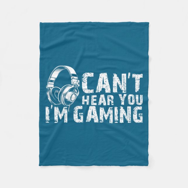 Cobertor De Velo Gaming Zone Focus Gamer Tee Funny Quote  (Frente)