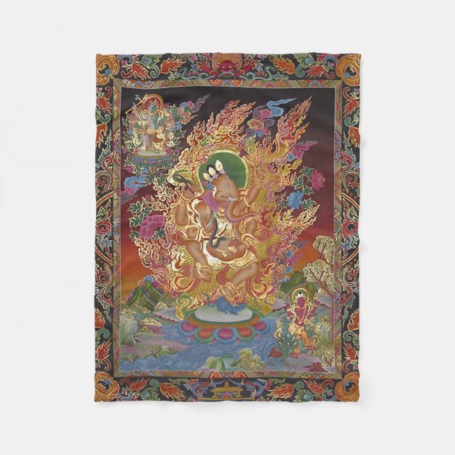 Cobertor De Velo Ganesh Fleece Blanket Quatro Armados (Frente)