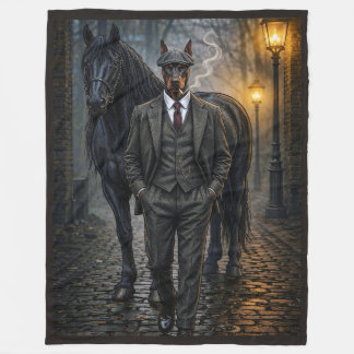 Cobertor De Velo Gângster Doberman