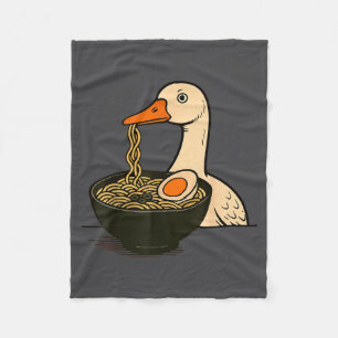 Cobertor De Velo Ganso Ramen Anime Kawaii Gato Comendo Macarrão Ram