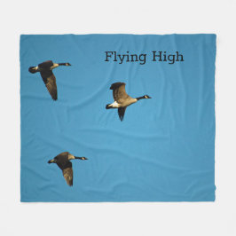 Cobertor De Velo Gansos canadenses em voo