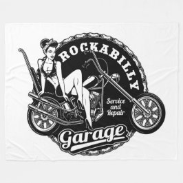 Cobertor De Velo Garagem Rockabilly Pin Up Girl