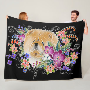 Cobertor De Velo GARDEN DANCE CHOW - Fleece Blanket de 3 tamanhos