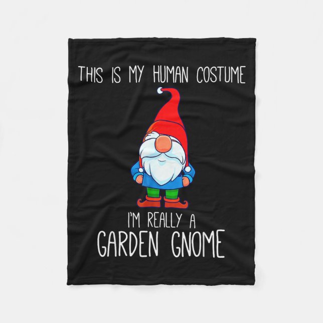 Cobertor De Velo Garden Gnome Costume, Halloween, This Is My Human  (Frente)