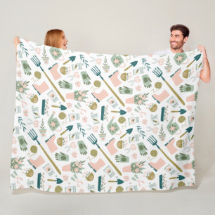 Cobertor De Velo Garden Time Flece Blanket