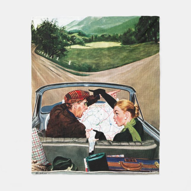 Cobertor De Velo Garfo na estrada (Frente)