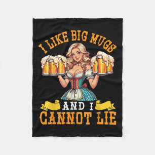 Cobertor De Velo Garota Bávaro Beer Maiden Eu Gosto De Big Mugs E E