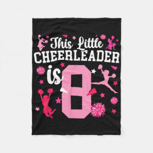 Cobertor De Velo Garota de Cheerleading de 8 Anos de Idade Aniversá