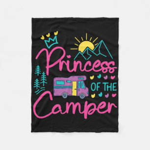 Cobertor De Velo Garota de Família de Acampamento Princesa de Motor