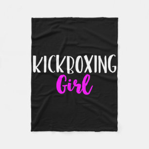 Cobertor De Velo Garota de Kickboxing Mulheres Divertido Presente F