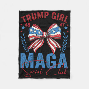 Cobertor De Velo Garota do Trump 45 47 Mega Est 2025 Clube Social V