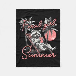 Cobertor De Velo Garota Selvagem Vintage Verão Opossum Fofinho Guax
