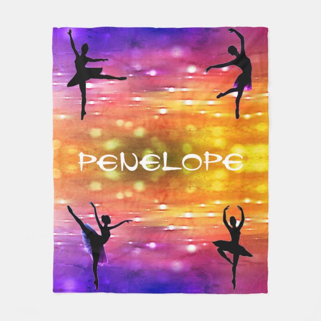 Cobertor De Velo Garotas Dançam Folheto Multicolorido (Frente)