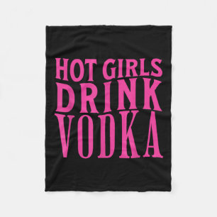 Cobertor De Velo Garotas Engraçadas Bebem Bebado De Vodka Bebem Beb