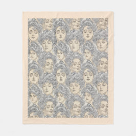 Cobertor De Velo Garotas Gibson cinza vitoriosa de padrão feminino