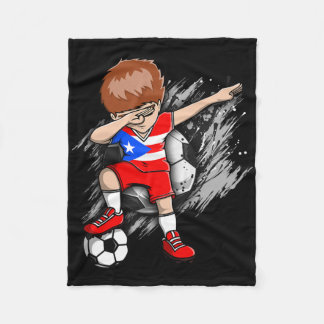 Cobertor De Velo Garoto do Futebol Dabbing Porto Rico Adepto Jersey