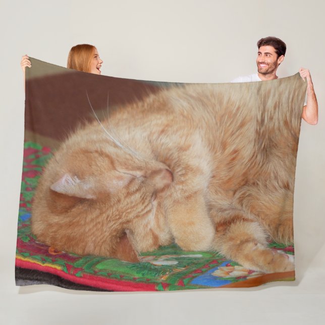 Cobertor De Velo Garoto Gengibre Doce Dormindo (In Situ)