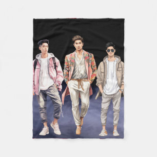 Cobertor De Velo garotos bonitos