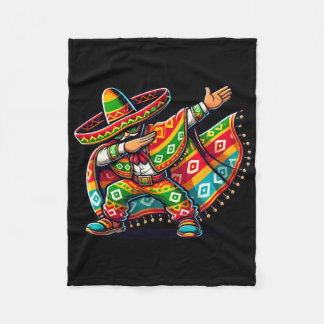 Cobertor De Velo Garotos Engraçados Fazendo Dabbing Poncho Mexicano