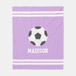 Cobertor De Velo Garotos personalizados do futebol