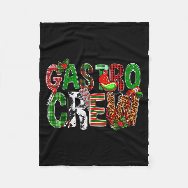 Cobertor De Velo Gastro Crew Christmas Nurses Xmas Pajamas Pjs Wome (Frente)