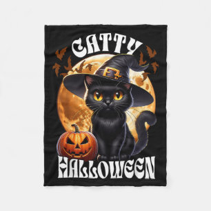 Cobertor De Velo Gata Preta Bruxa Catty Halloween Gata Preta