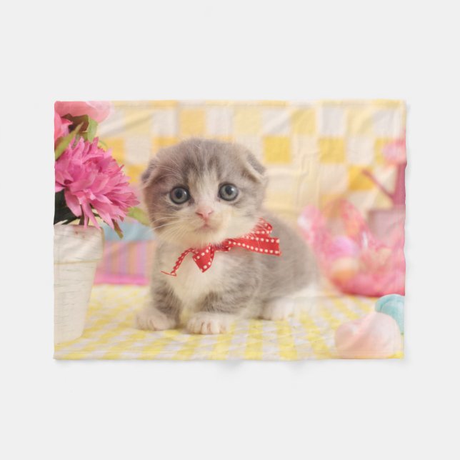 Cobertor De Velo Gatinho de Munchkin (Frente (Horizontal))