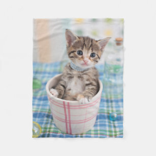 Cobertor De Velo Gatinho de Munchkin com fita bonito