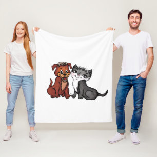 Cobertor De Velo Gatinho e Copo