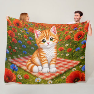Cobertor De Velo Gatinho Fofo