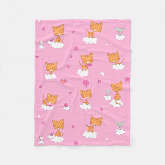 Cobertor De Velo Gatinho nebuloso (Frente)