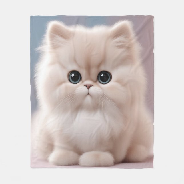 Cobertor De Velo Gatinho Playten De Gato Persa (Frente)