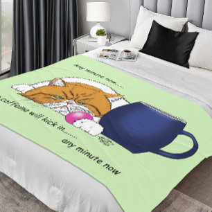 Cobertor De Velo Gatinho PRECISA De Cafeína