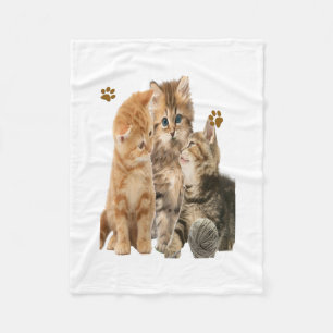 Cobertor De Velo Gatinhos brincando de t-shirts