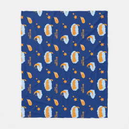 Cobertor De Velo Gato adormecido bonito numa nuvem, sonhos doces