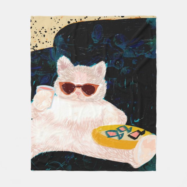 Cobertor De Velo Gato | Animais de estimação (Frente)