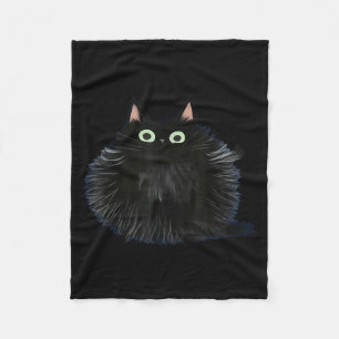 Cobertor De Velo Gato Aprovação Lavado Amante de Gato Preto Minimal