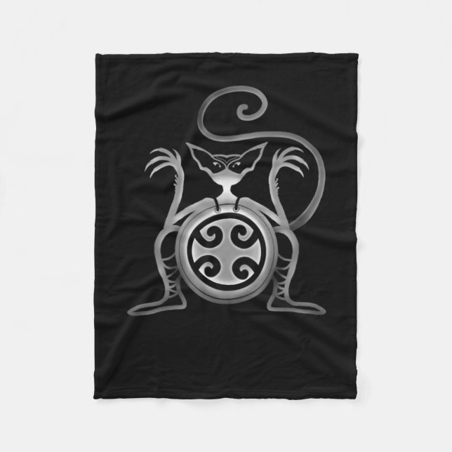 Cobertor De Velo Gato Assustador (Frente)