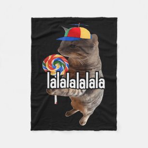 Cobertor De Velo Gato Bobo Com Meme de Pirulito