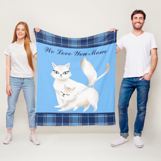 Cobertor De Velo Gato bonito ama animal (In Situ)